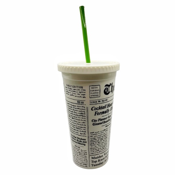 Kate Spade ♠️ Newspaper Travel Cup - Picture 2 of 6